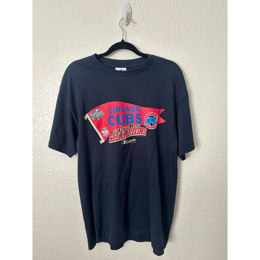 Vintage Chicago Cubs 2003 National League Champions Shirt Large MLB Baseball
